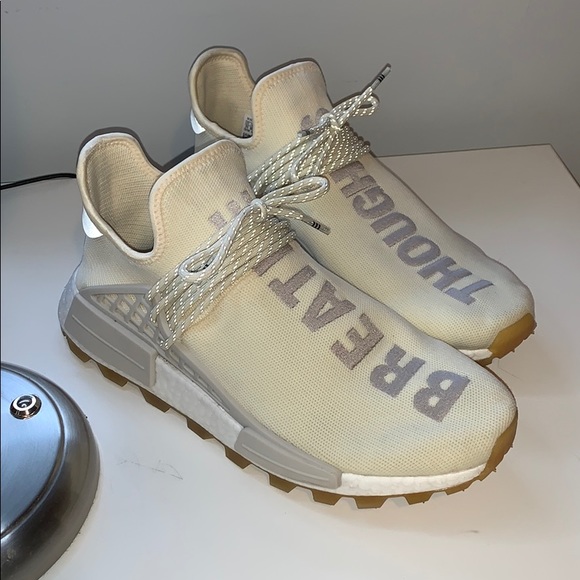 Breathe Thoughts Cream white NMD human Races